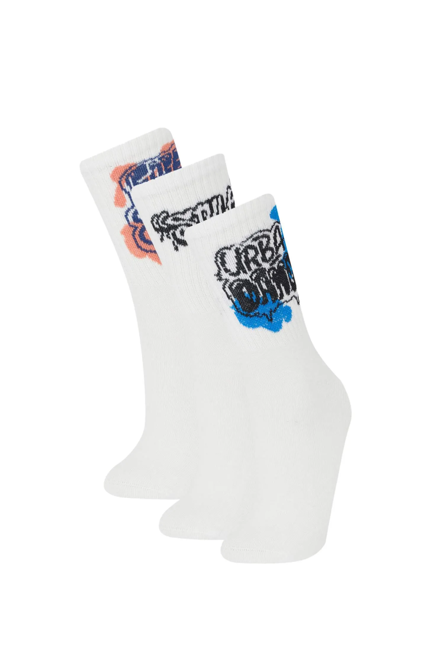 Man's Children Comfortable Rubber 3 Pcs Cotton Long Socks