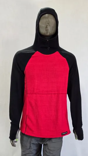 Men's Hoodie - Red w/ Black sleeves & hood