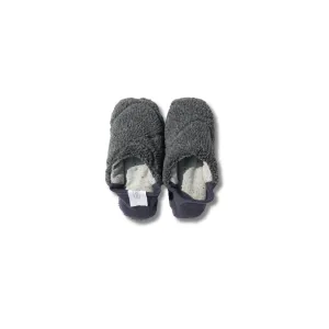 Merippa Slippers FW | Gray & Navy Quilting Boa x Wool Nep