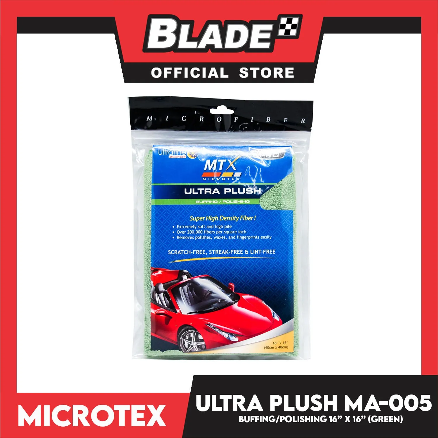 Microtex Ultra Plush Buffing-Polishing Cloth MA-005 (Green)