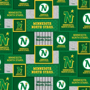 MINNESOTA NORTH STARS-College Patch Fleece-100% Polyester-1177MST