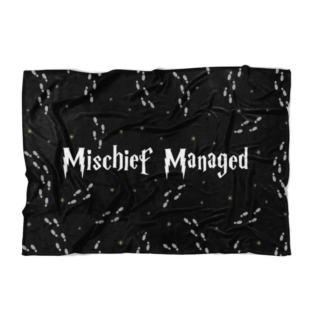 Mischief Managed Fleece Blanket