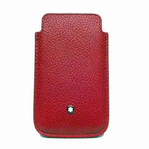 Montblanc Case Cover Smartphone Soft Grain Red Leather 109148
