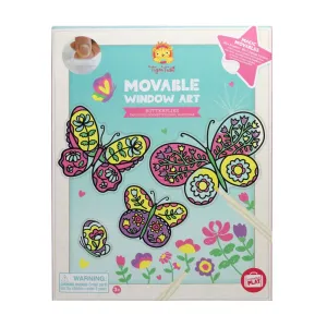 MOVABLE WINDOW ART BUTTERFLIES