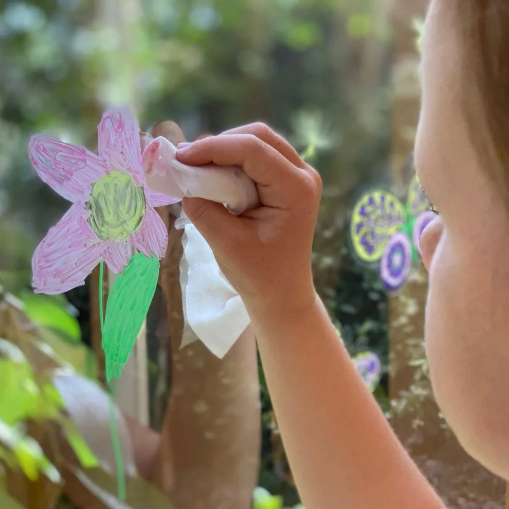 MOVABLE WINDOW ART BUTTERFLIES