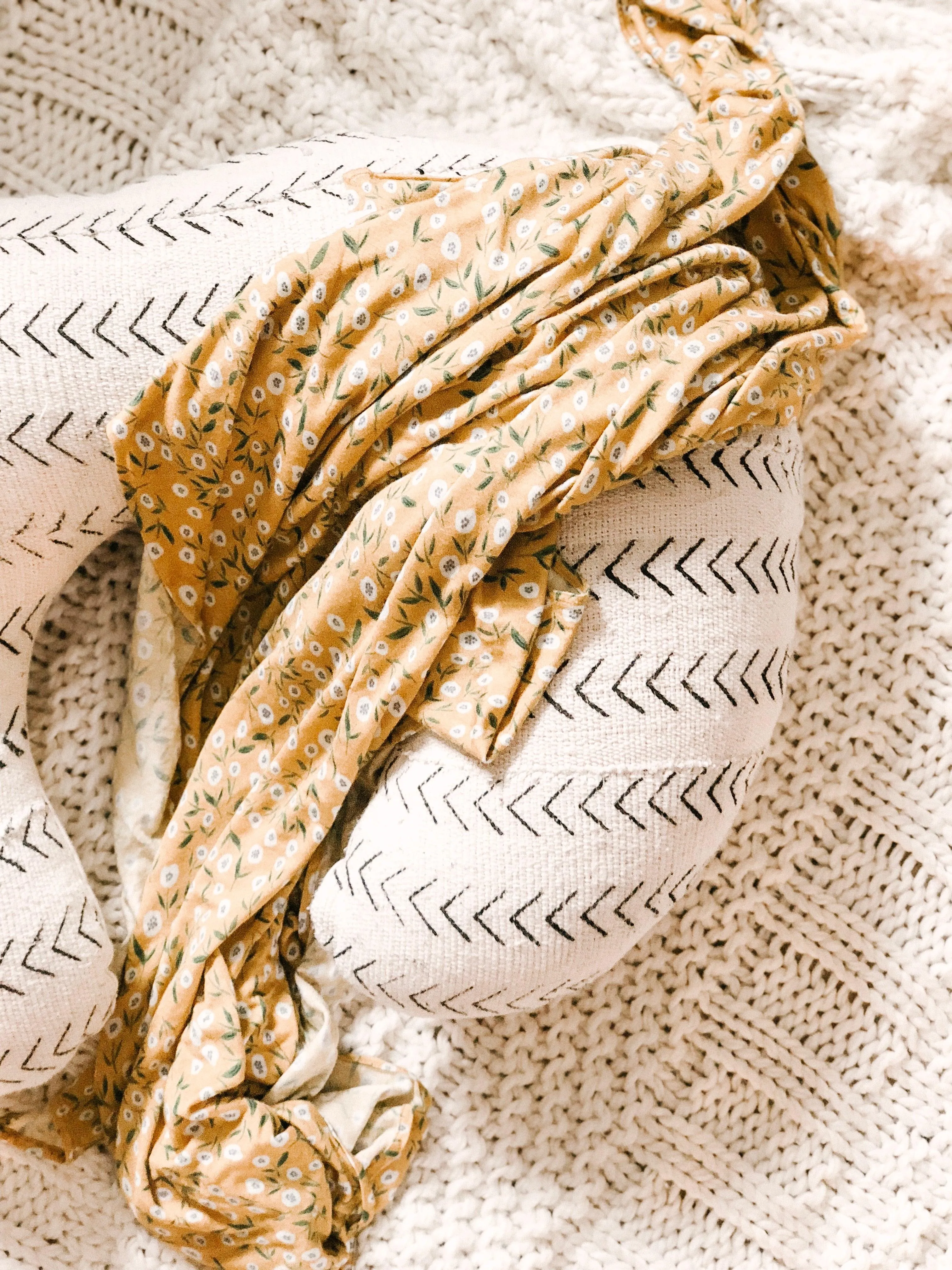 Mud Cloth Nursing Pillow Cover