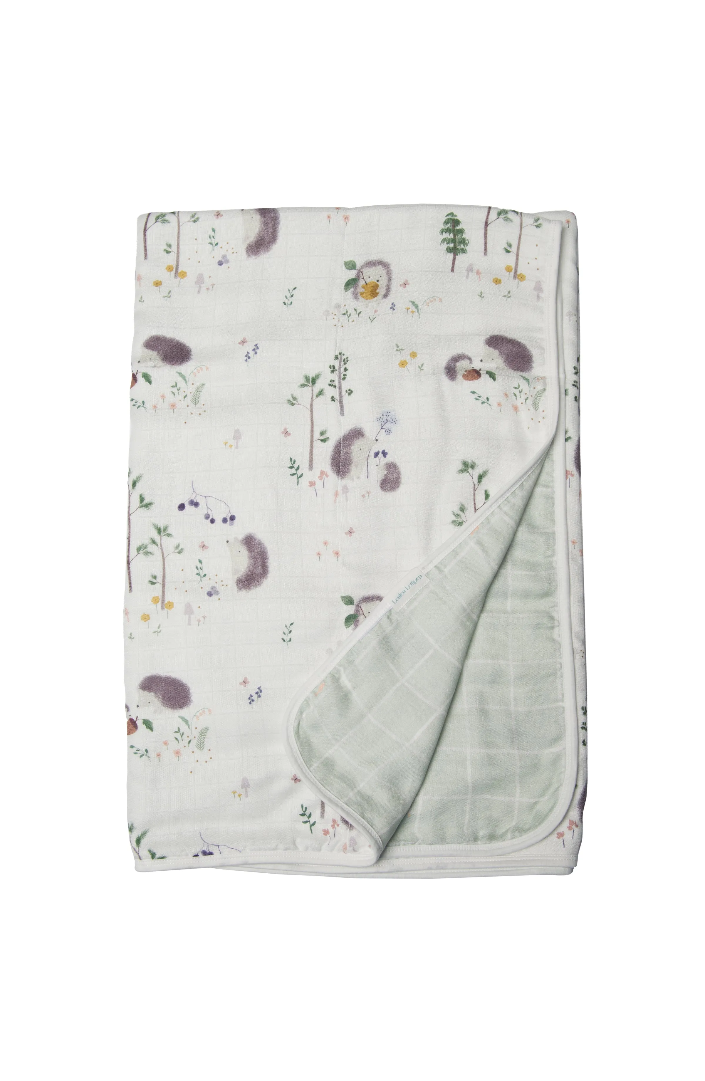 Muslin Quilt - Hedgehogs