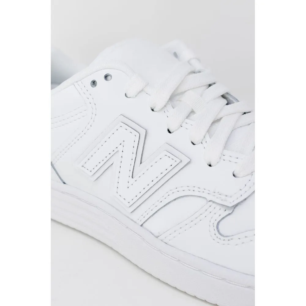 New Balance White Artificial Leather Sneaker