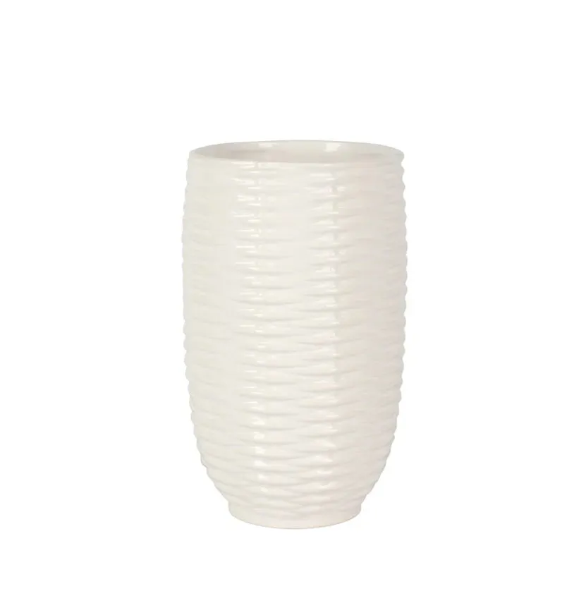 NEW Vietri Tessere Basketweave Short Vase