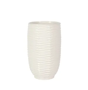 NEW Vietri Tessere Basketweave Short Vase