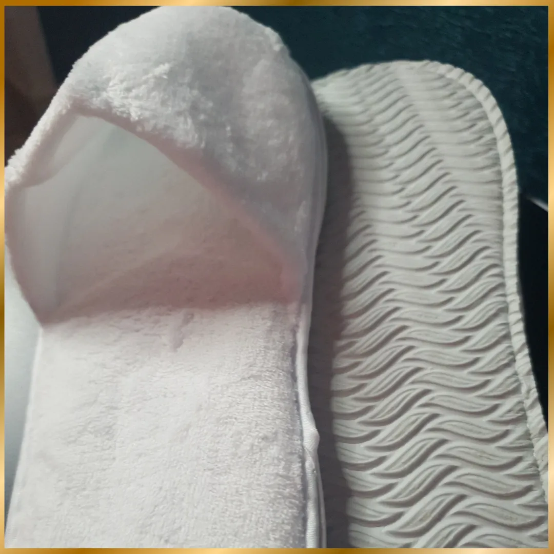 Open Toe Fleece Slippers: Standard Size