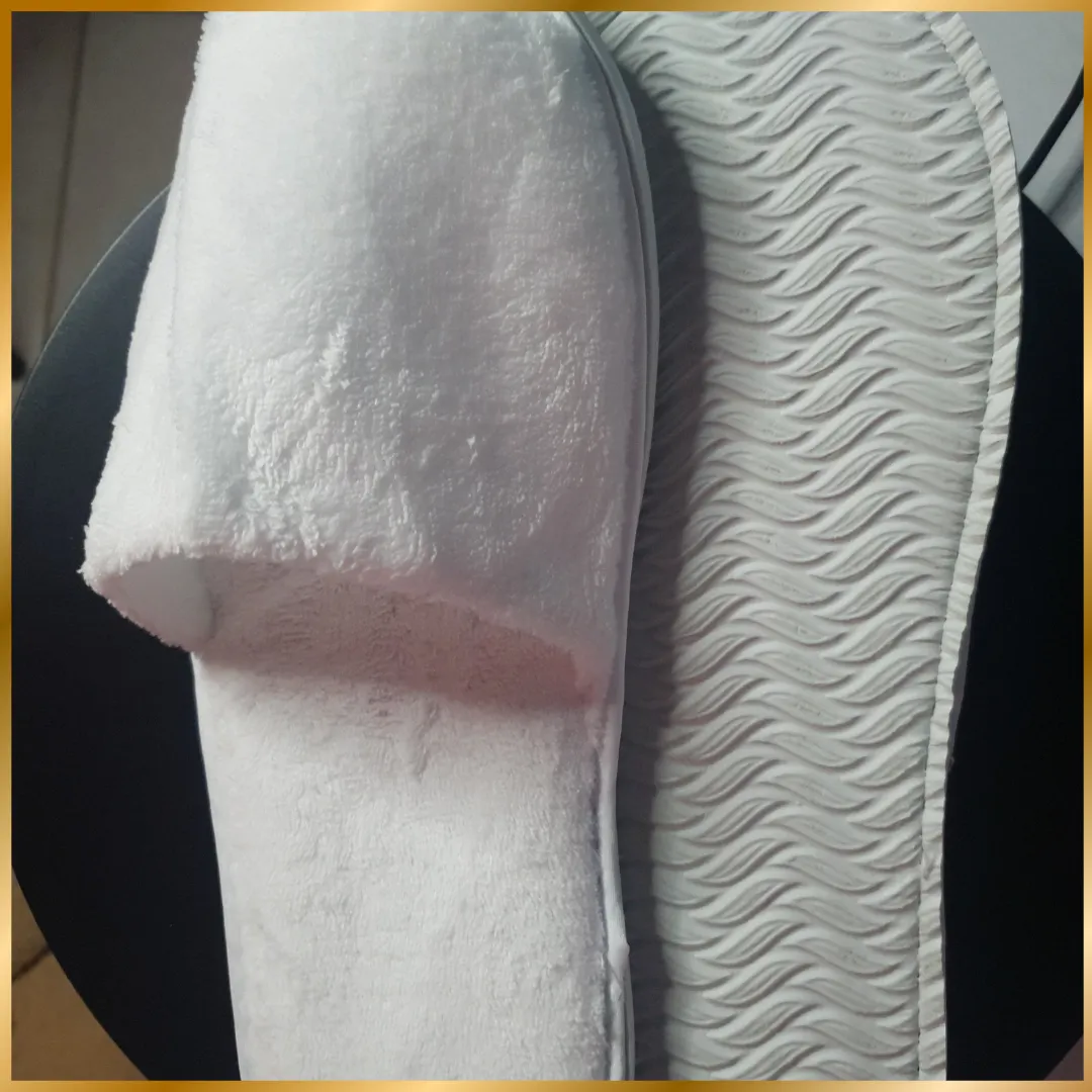 Open Toe Fleece Slippers: Standard Size