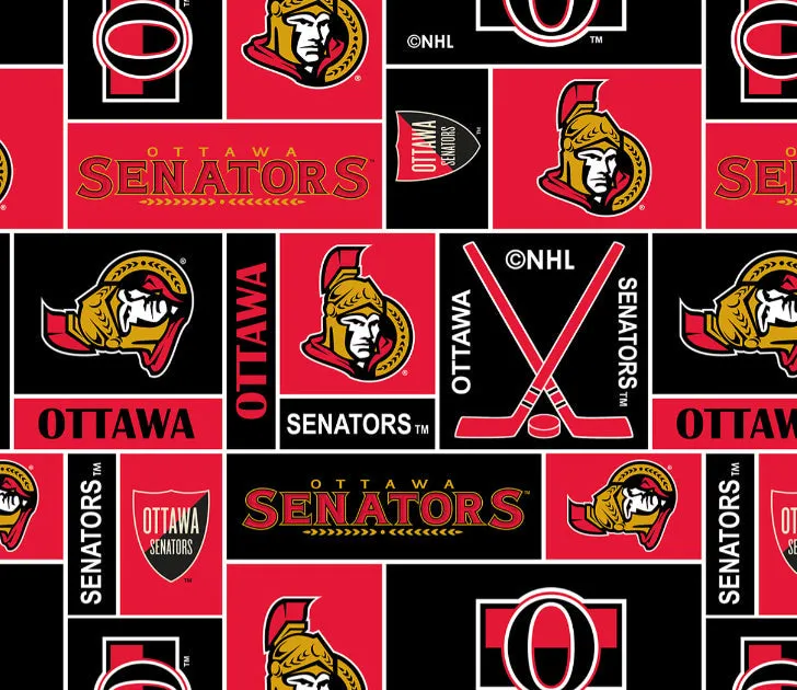 OTTAWA SENATORS-Geometric Fleece-100% Polyester-012SEN