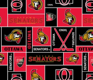 OTTAWA SENATORS-Geometric Fleece-100% Polyester-012SEN