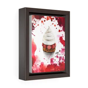 Pavlov Framboise Watercolor Small Framed Canvas