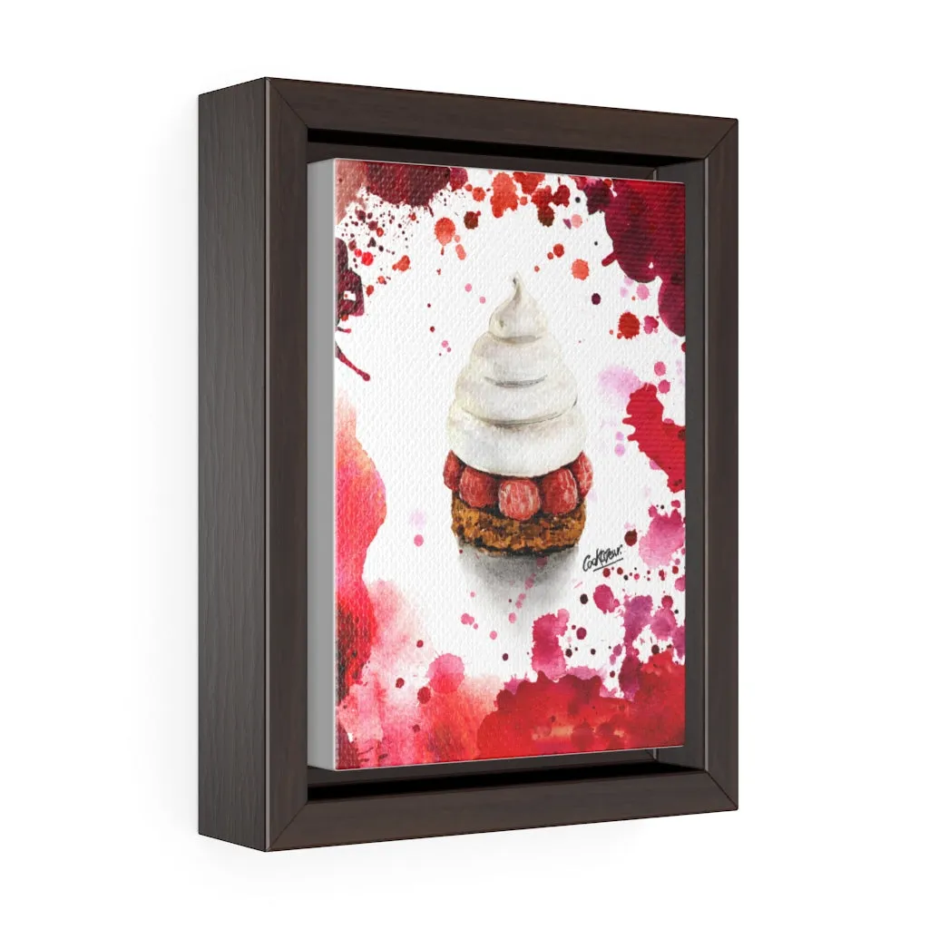 Pavlov Framboise Watercolor Small Framed Canvas