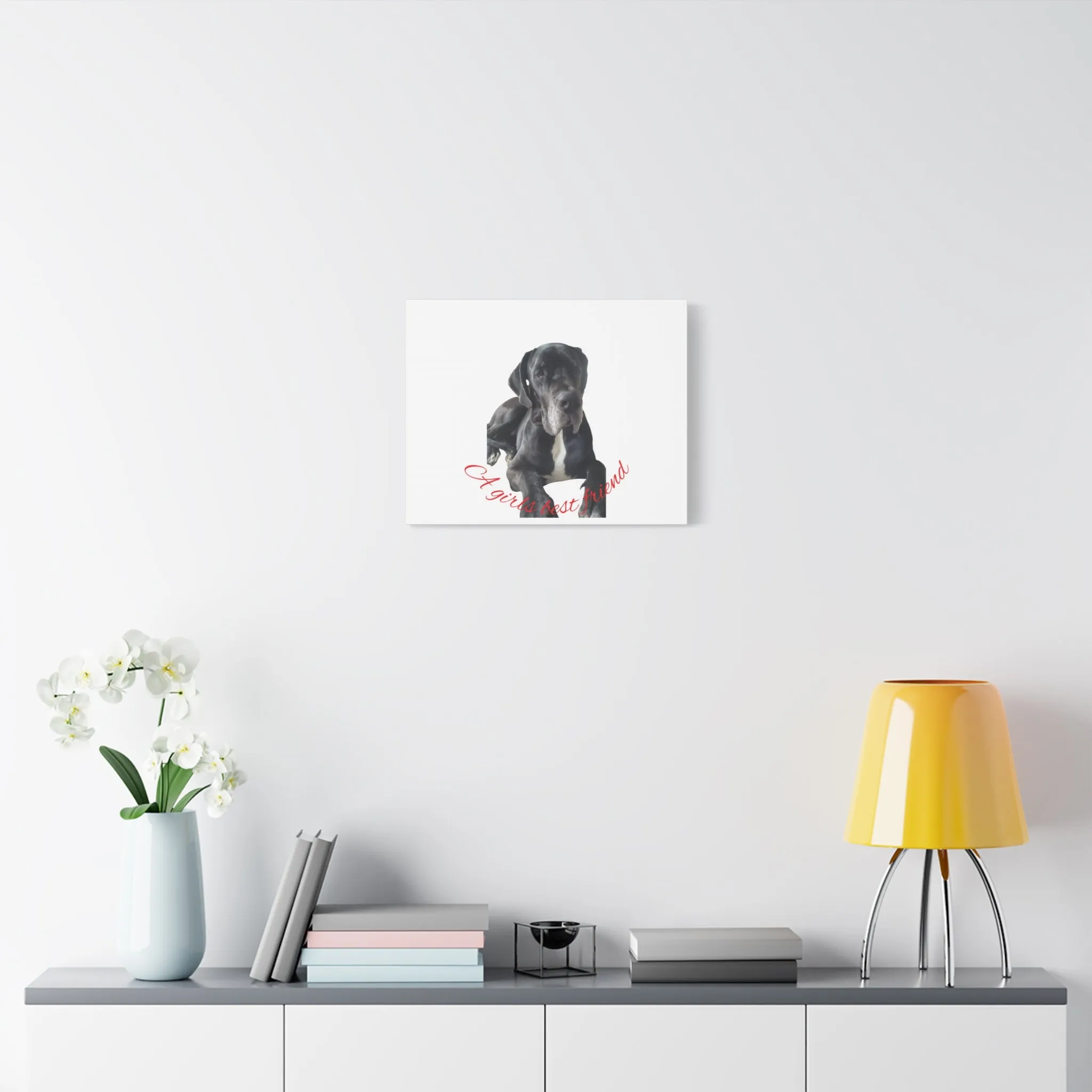 Personalized Dog Portrait Canvas Art - Custom Matte Wall Decor