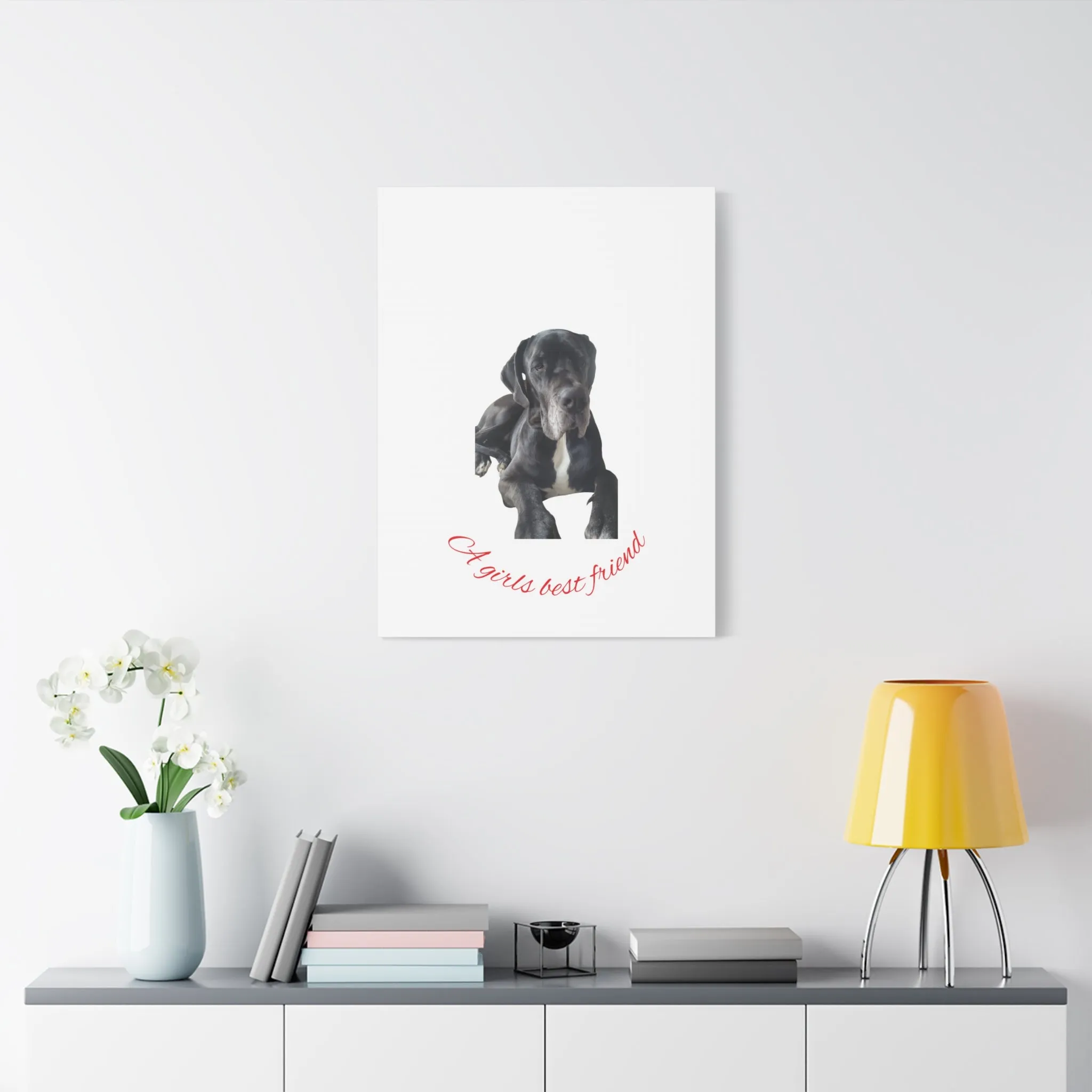 Personalized Dog Portrait Canvas Art - Custom Matte Wall Decor