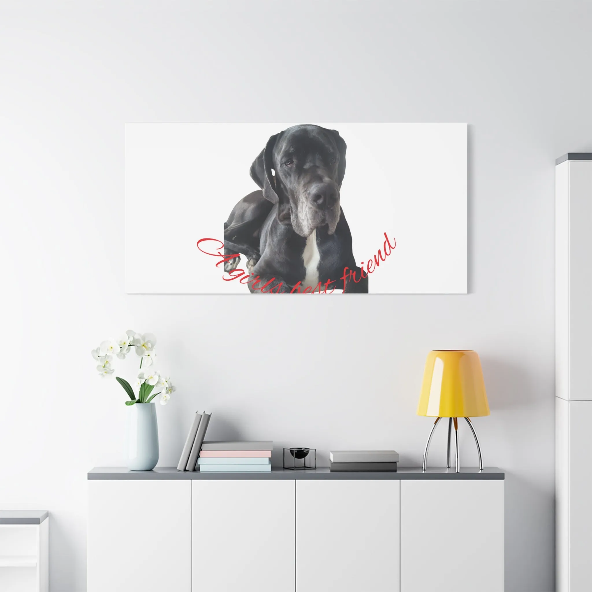 Personalized Dog Portrait Canvas Art - Custom Matte Wall Decor