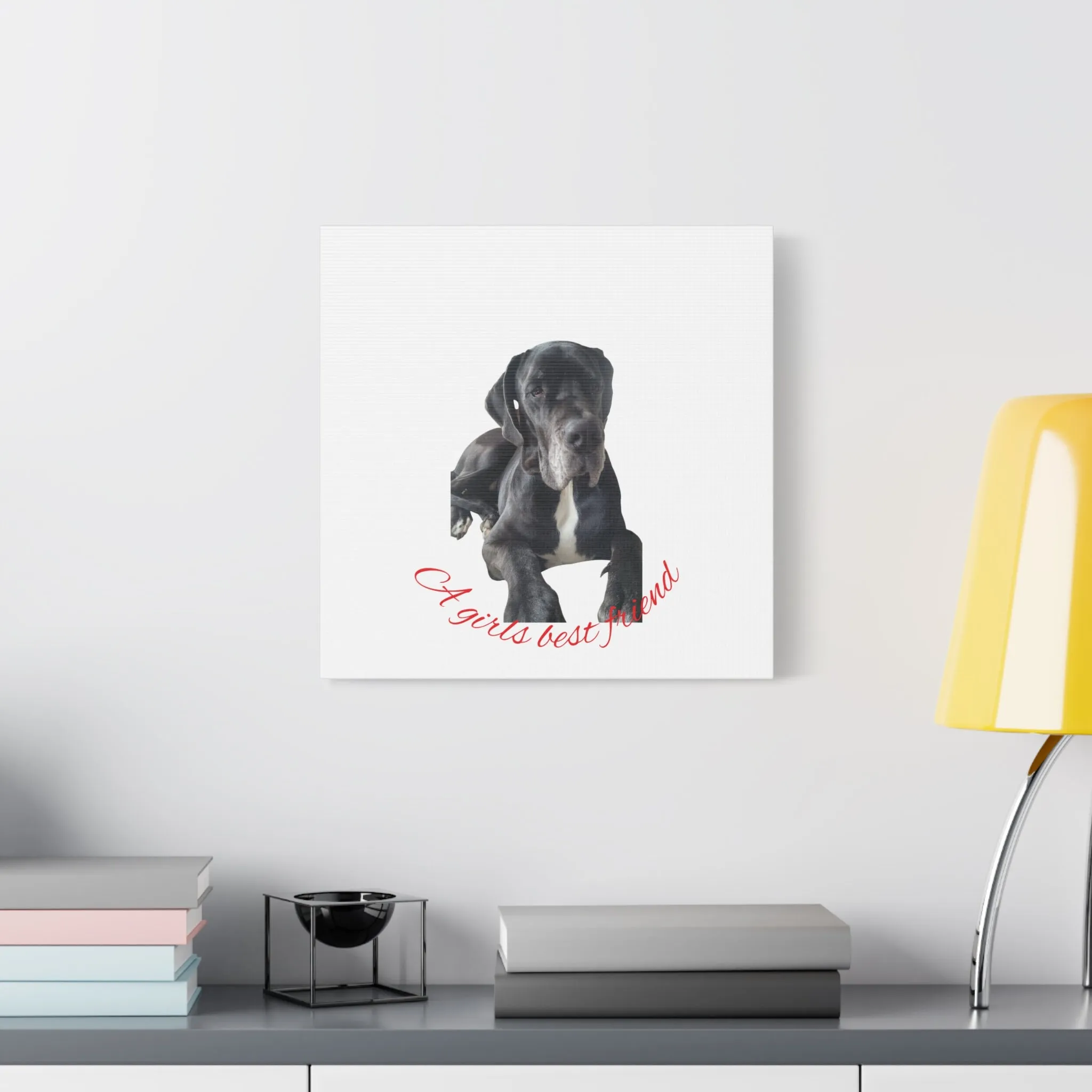 Personalized Dog Portrait Canvas Art - Custom Matte Wall Decor