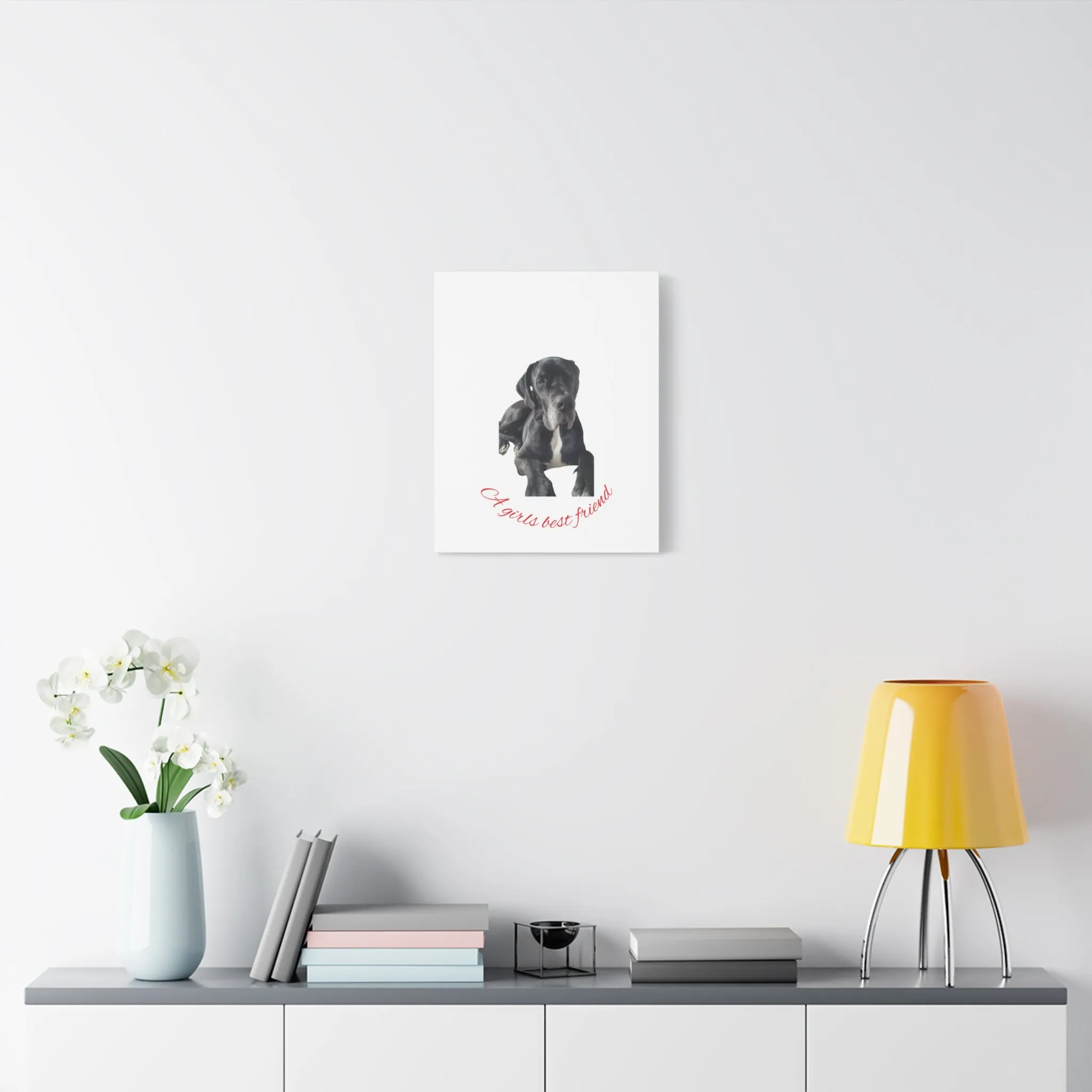 Personalized Dog Portrait Canvas Art - Custom Matte Wall Decor