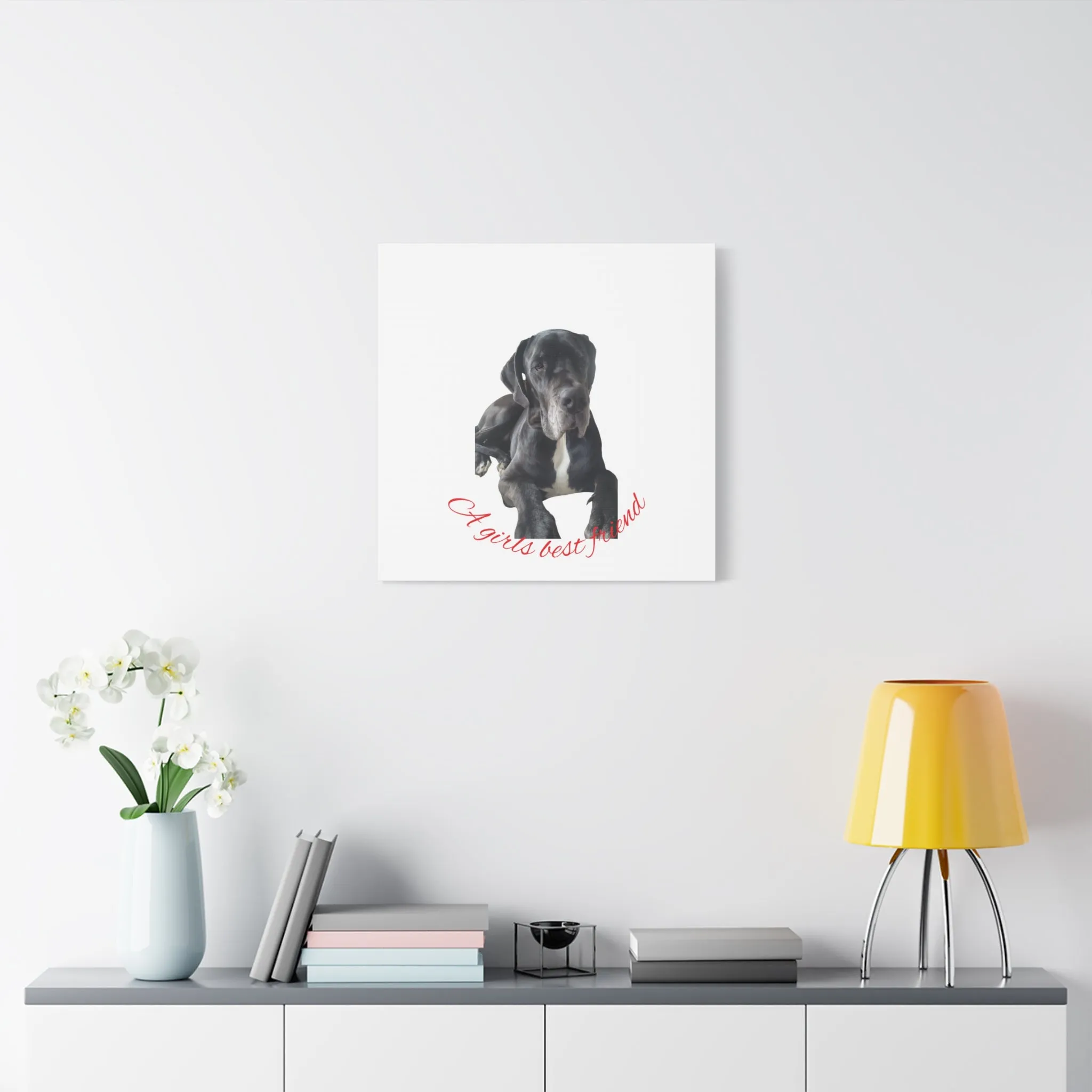 Personalized Dog Portrait Canvas Art - Custom Matte Wall Decor