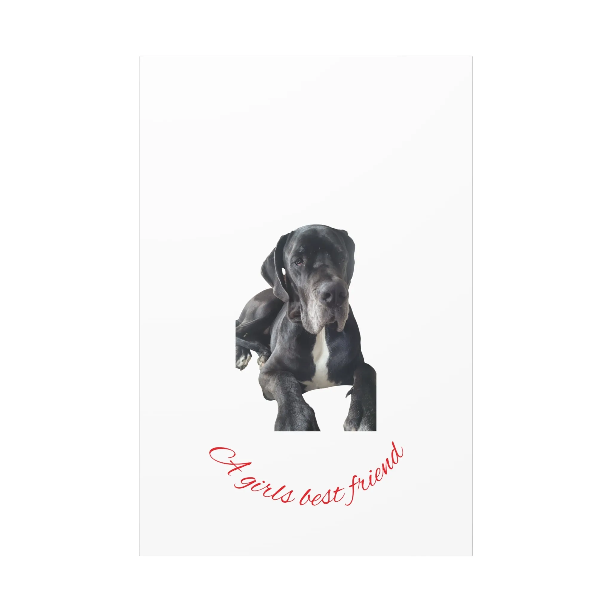 Personalized Dog Portrait Canvas Art - Custom Matte Wall Decor