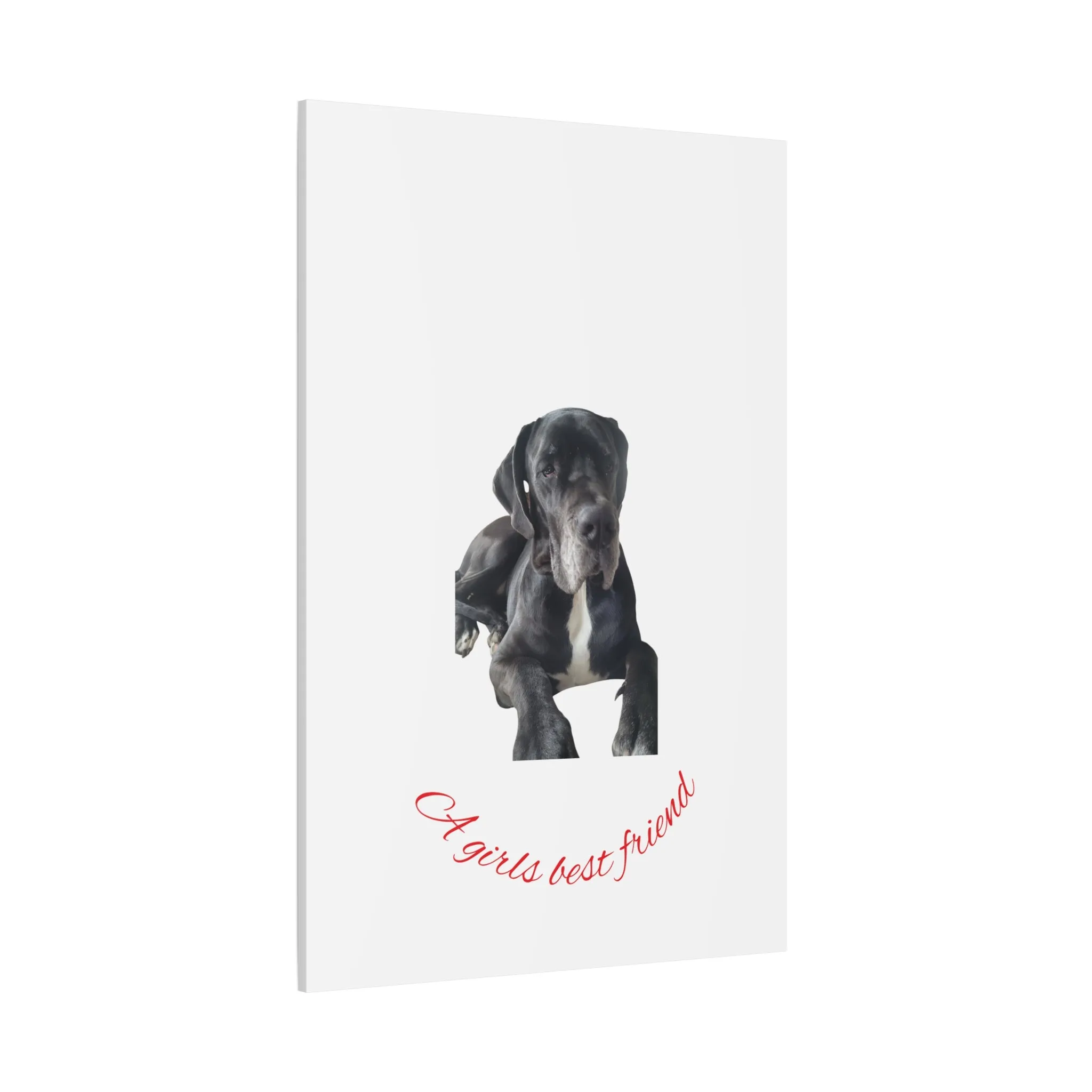 Personalized Dog Portrait Canvas Art - Custom Matte Wall Decor
