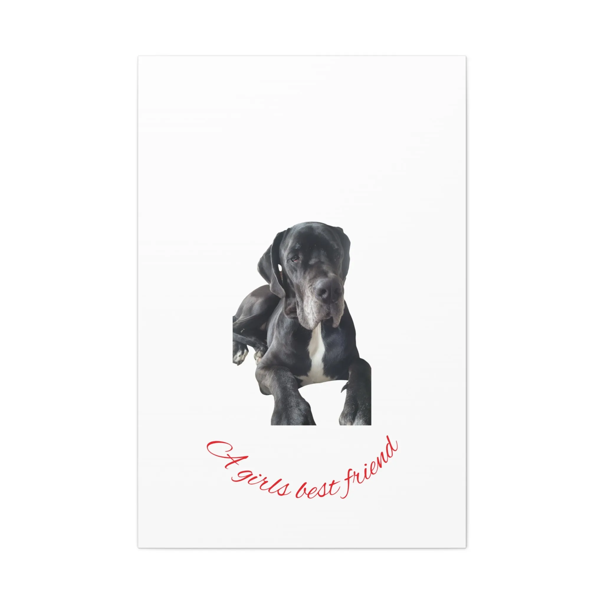 Personalized Dog Portrait Canvas Art - Custom Matte Wall Decor