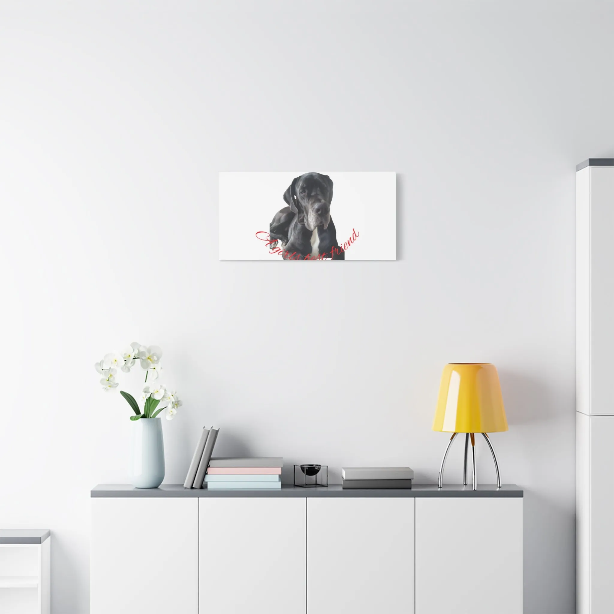 Personalized Dog Portrait Canvas Art - Custom Matte Wall Decor