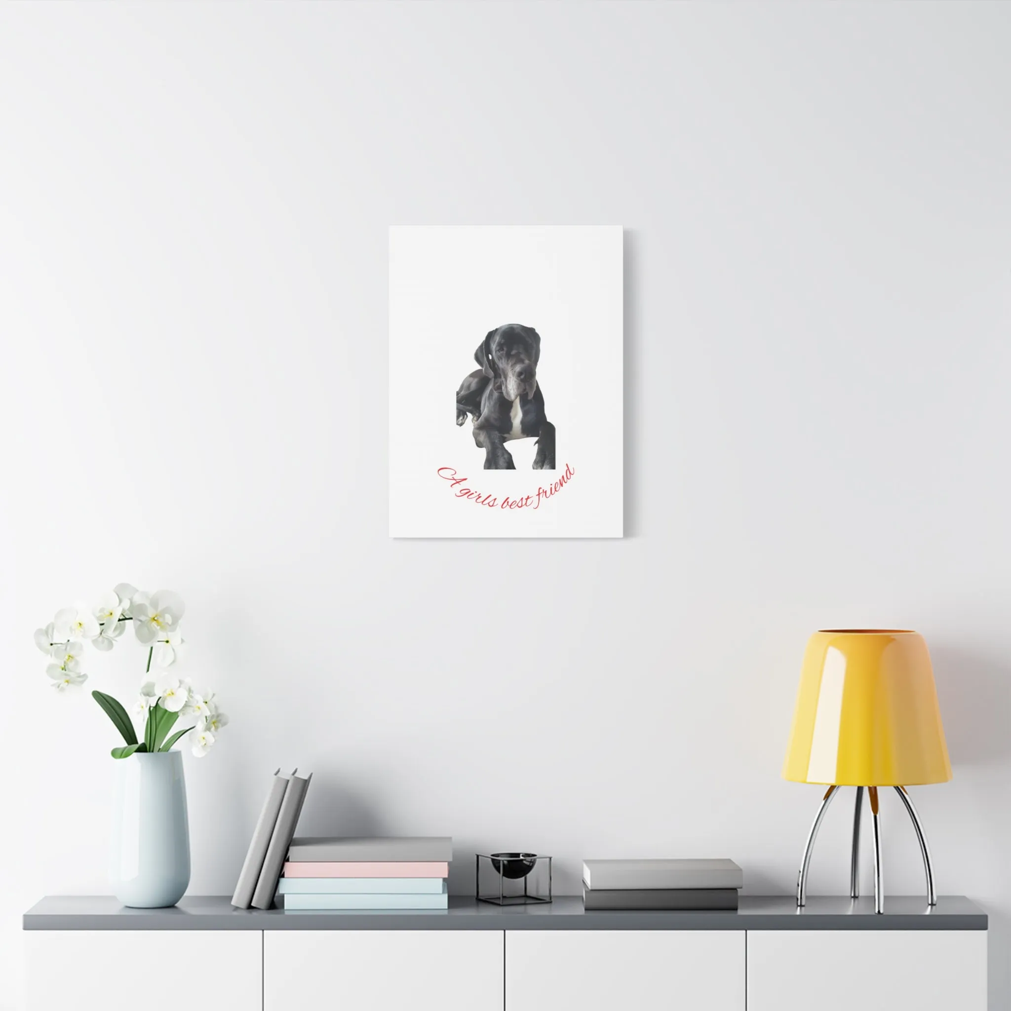 Personalized Dog Portrait Canvas Art - Custom Matte Wall Decor