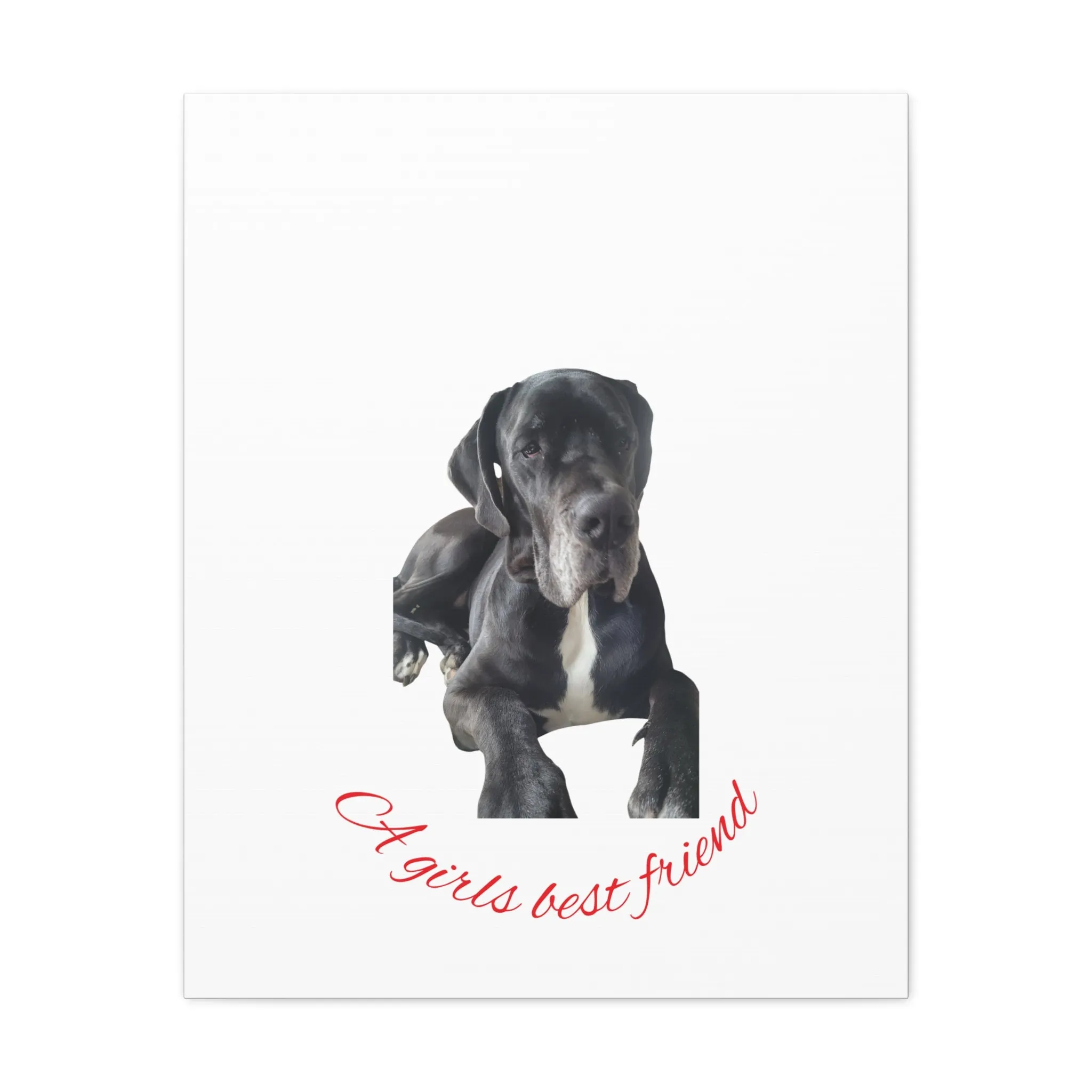Personalized Dog Portrait Canvas Art - Custom Matte Wall Decor