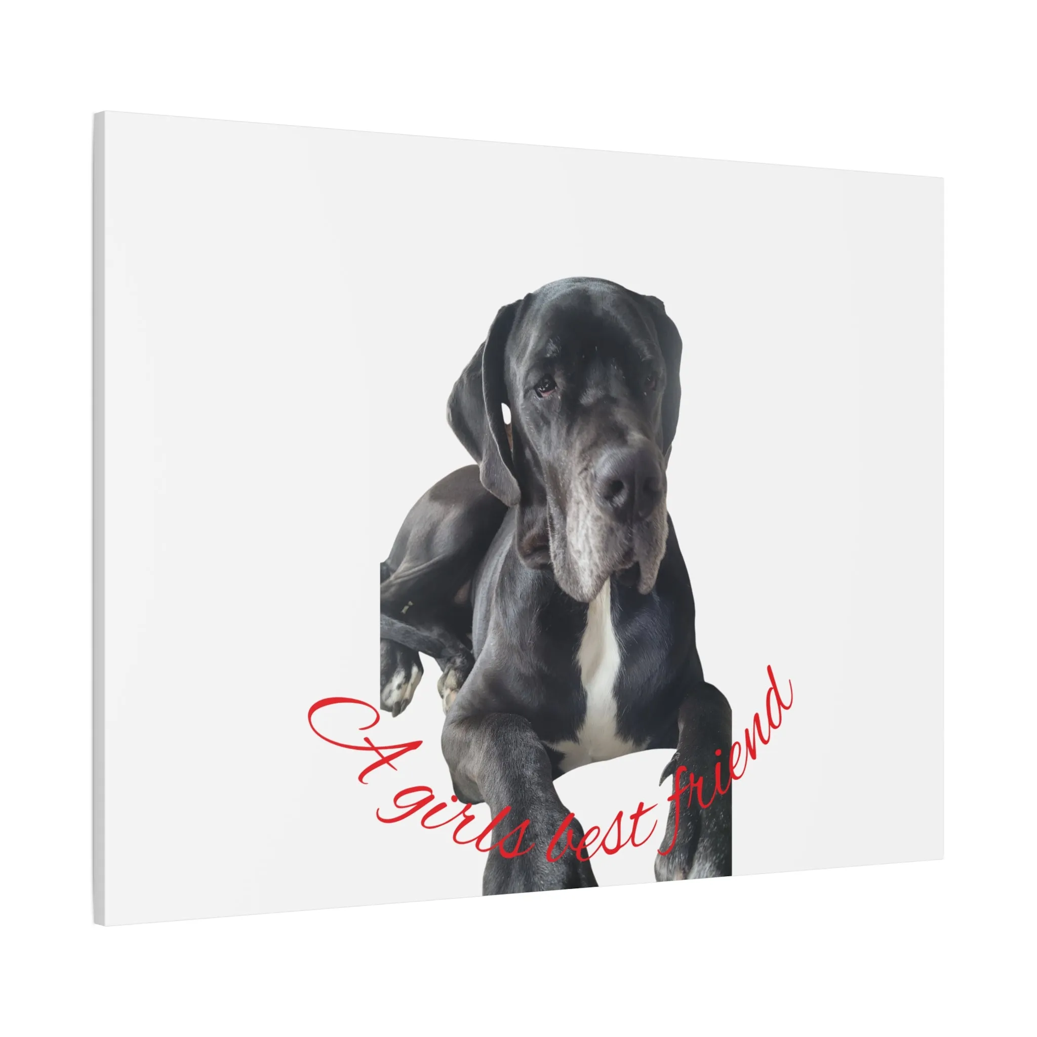 Personalized Dog Portrait Canvas Art - Custom Matte Wall Decor