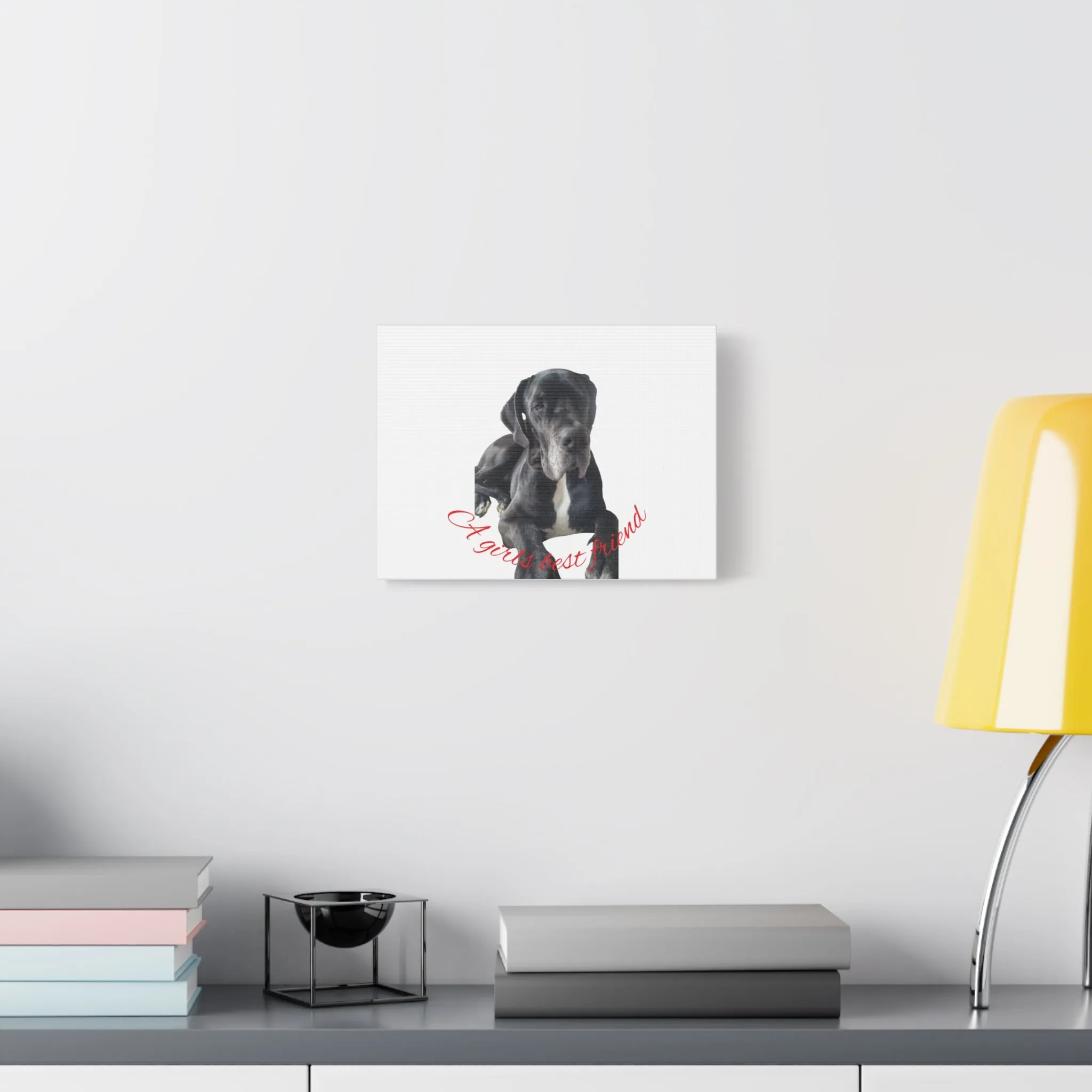 Personalized Dog Portrait Canvas Art - Custom Matte Wall Decor