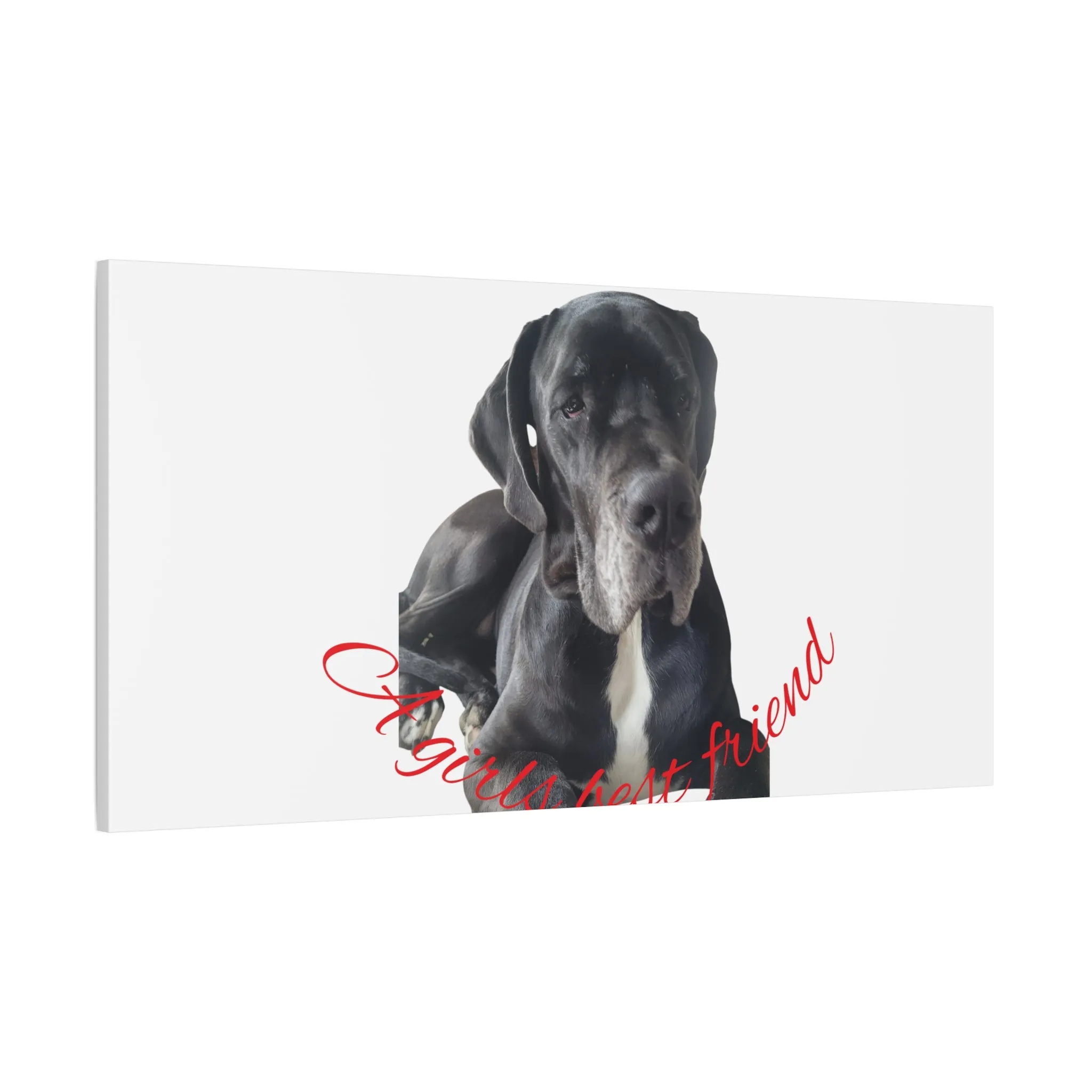 Personalized Dog Portrait Canvas Art - Custom Matte Wall Decor
