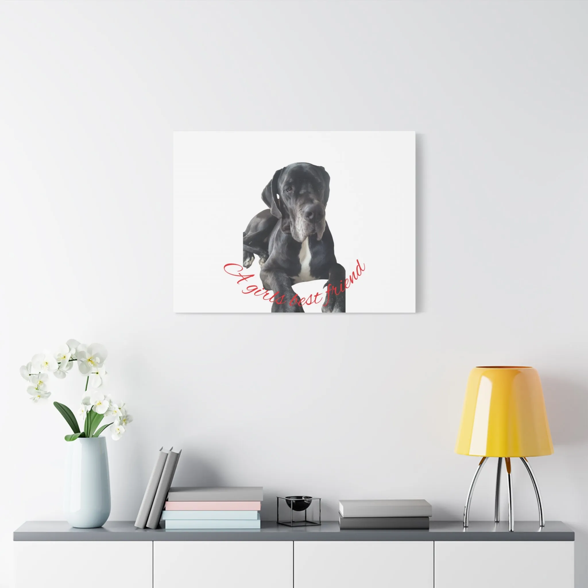 Personalized Dog Portrait Canvas Art - Custom Matte Wall Decor