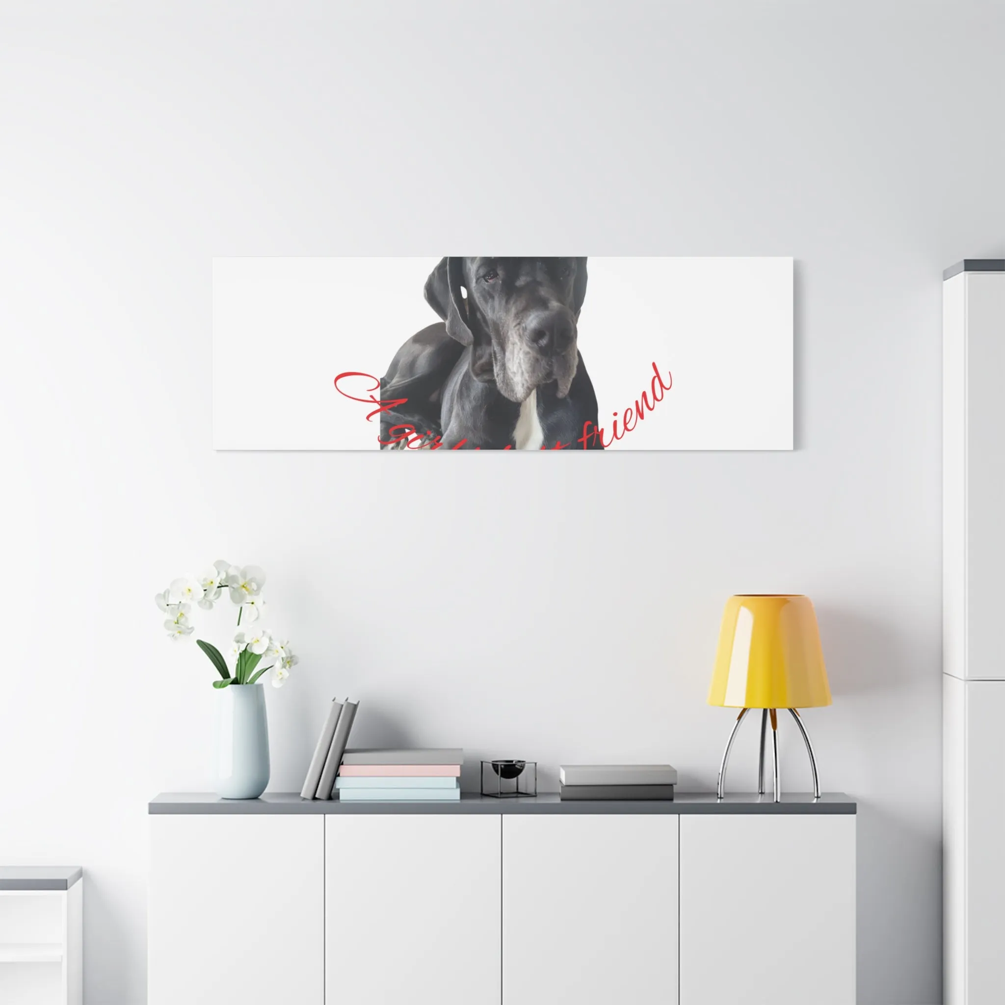 Personalized Dog Portrait Canvas Art - Custom Matte Wall Decor