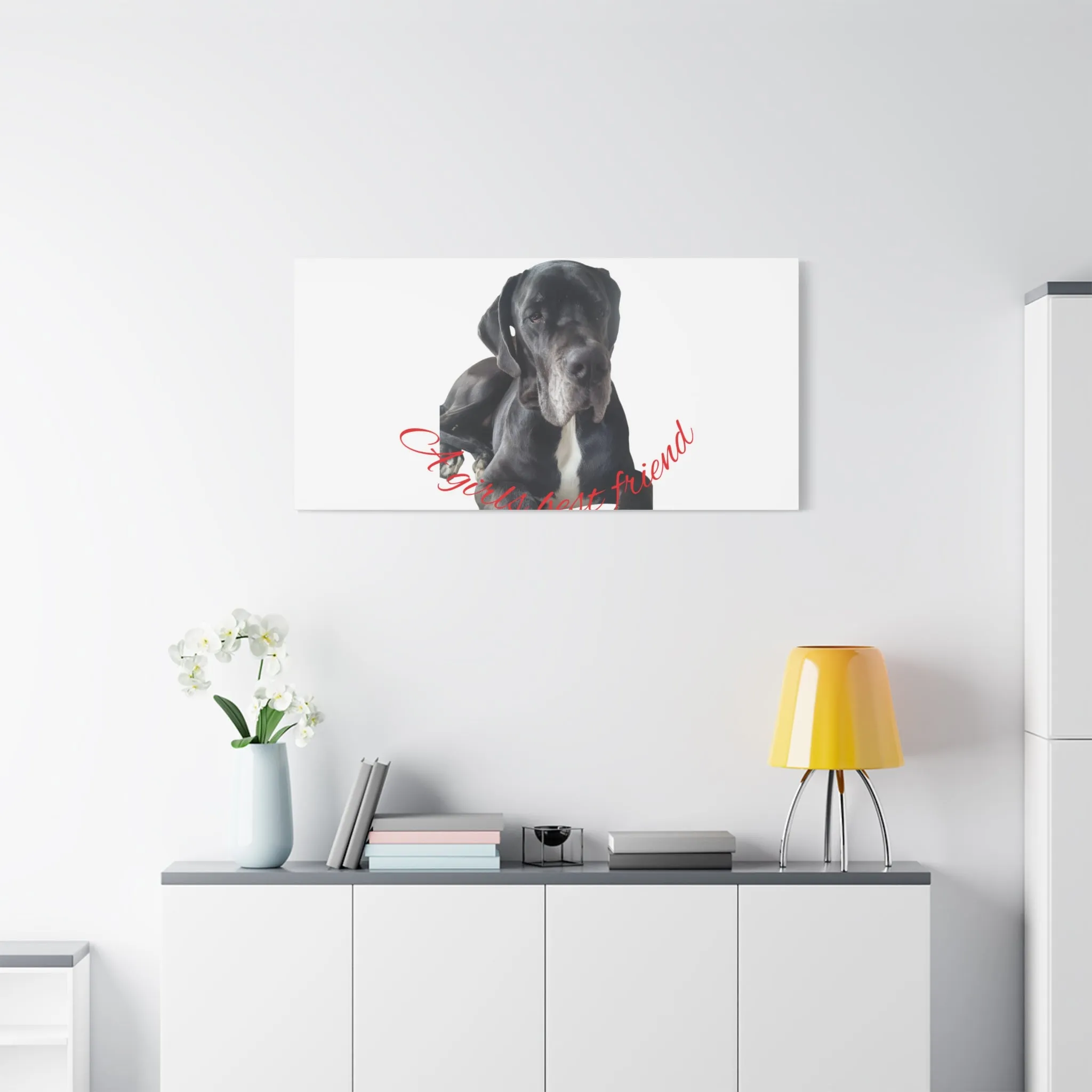 Personalized Dog Portrait Canvas Art - Custom Matte Wall Decor