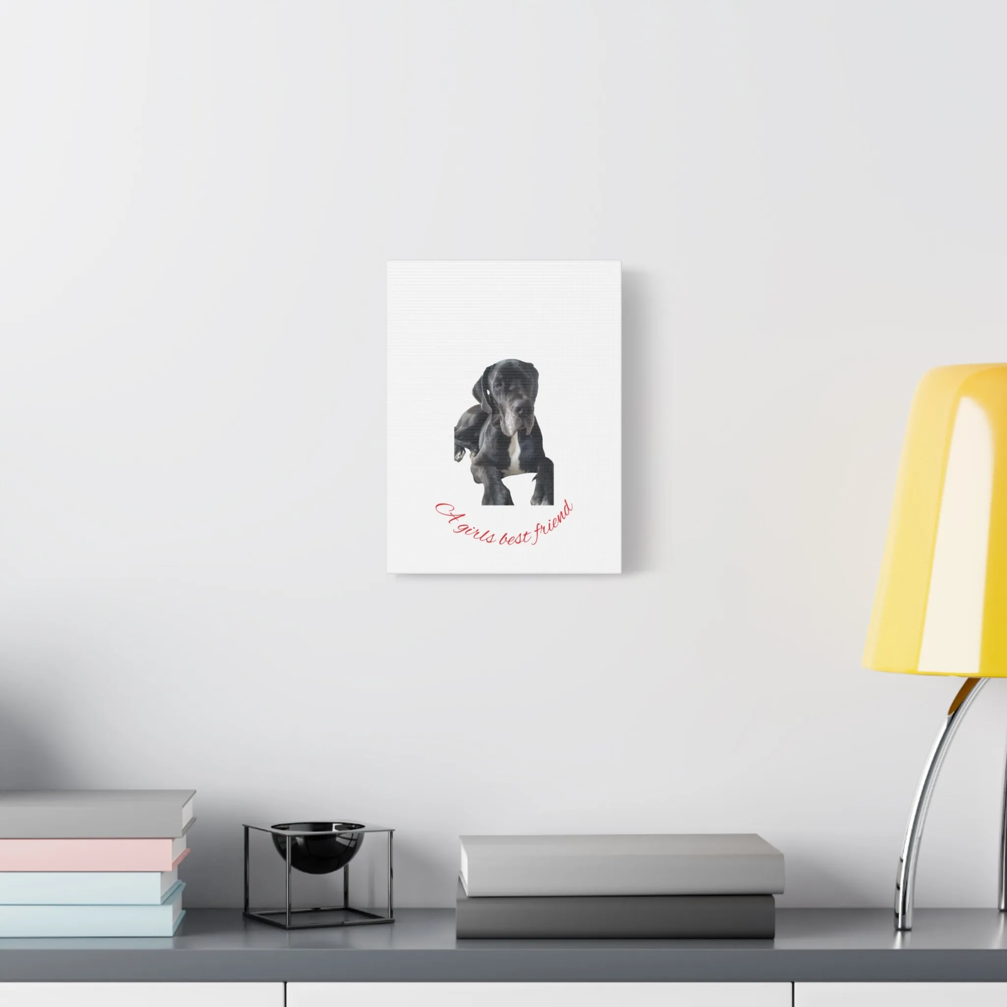 Personalized Dog Portrait Canvas Art - Custom Matte Wall Decor