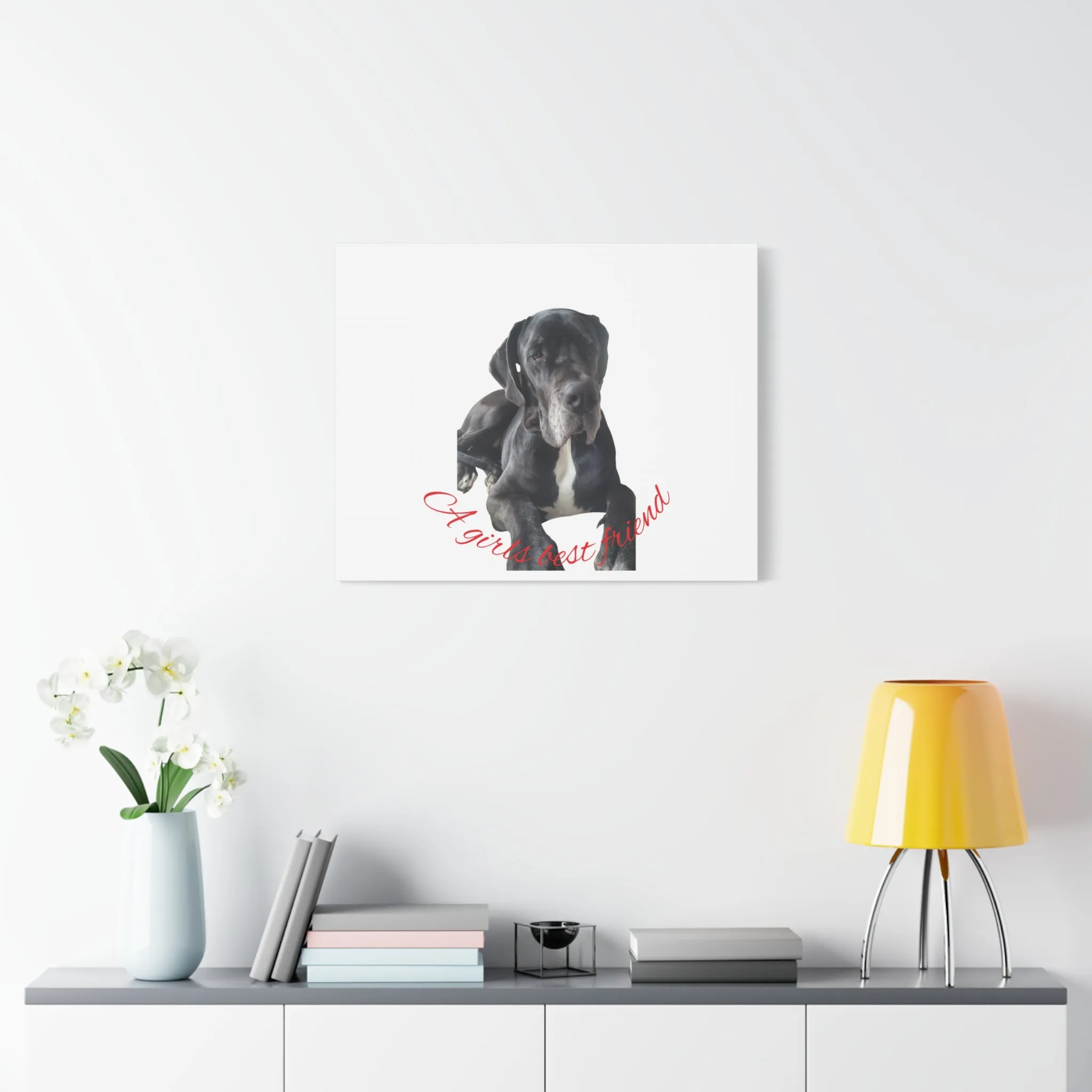 Personalized Dog Portrait Canvas Art - Custom Matte Wall Decor