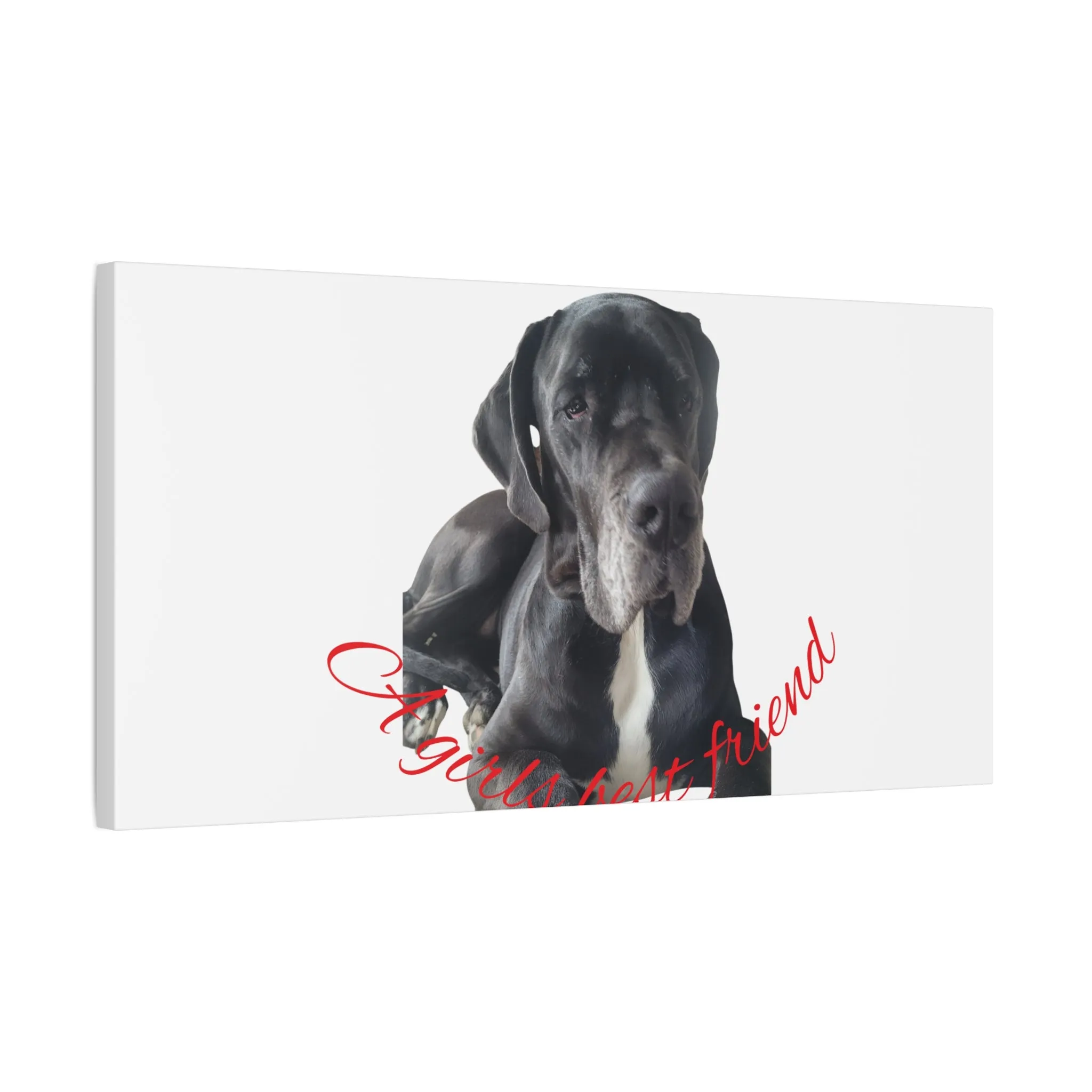 Personalized Dog Portrait Canvas Art - Custom Matte Wall Decor