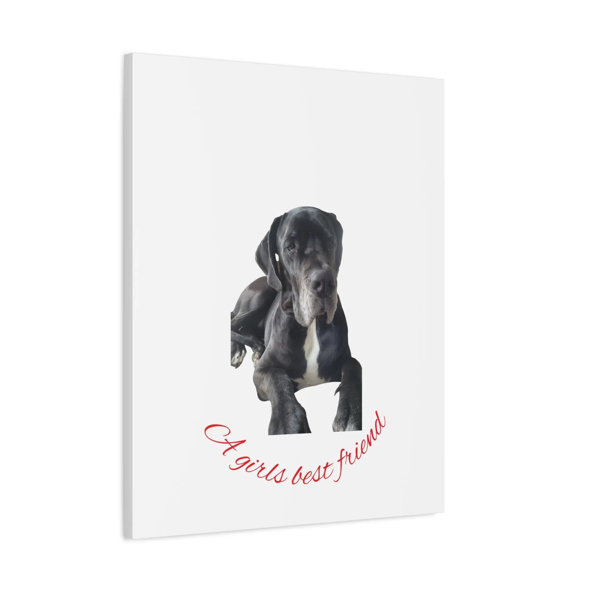 Personalized Dog Portrait Canvas Art - Custom Matte Wall Decor