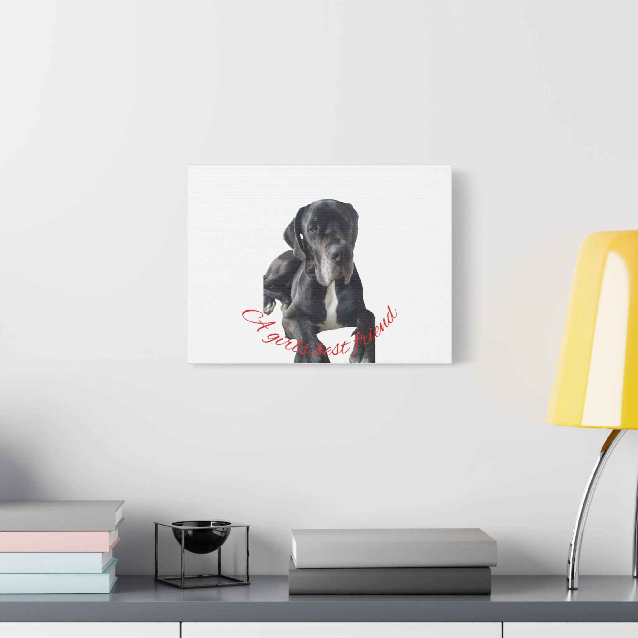 Personalized Dog Portrait Canvas Art - Custom Matte Wall Decor