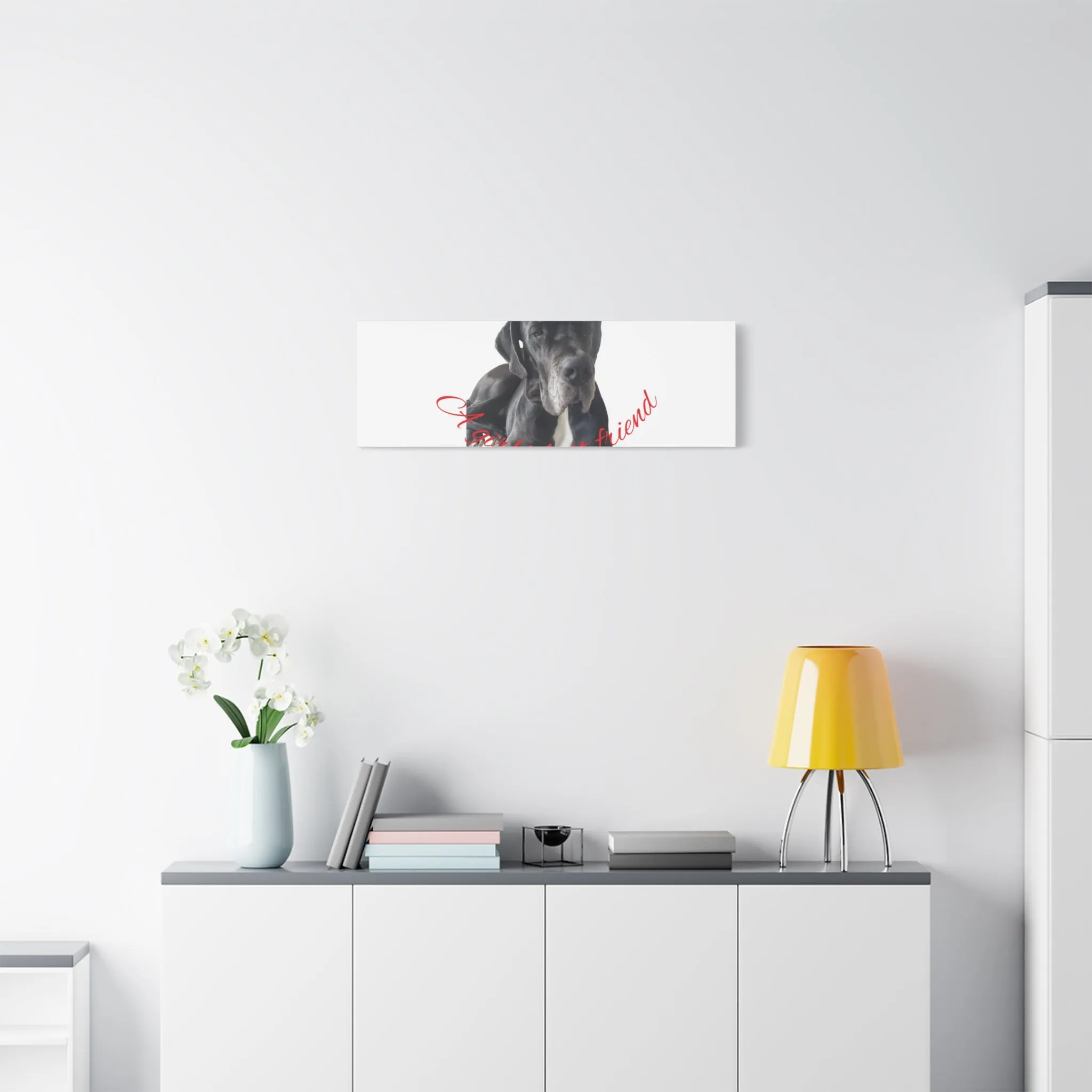 Personalized Dog Portrait Canvas Art - Custom Matte Wall Decor