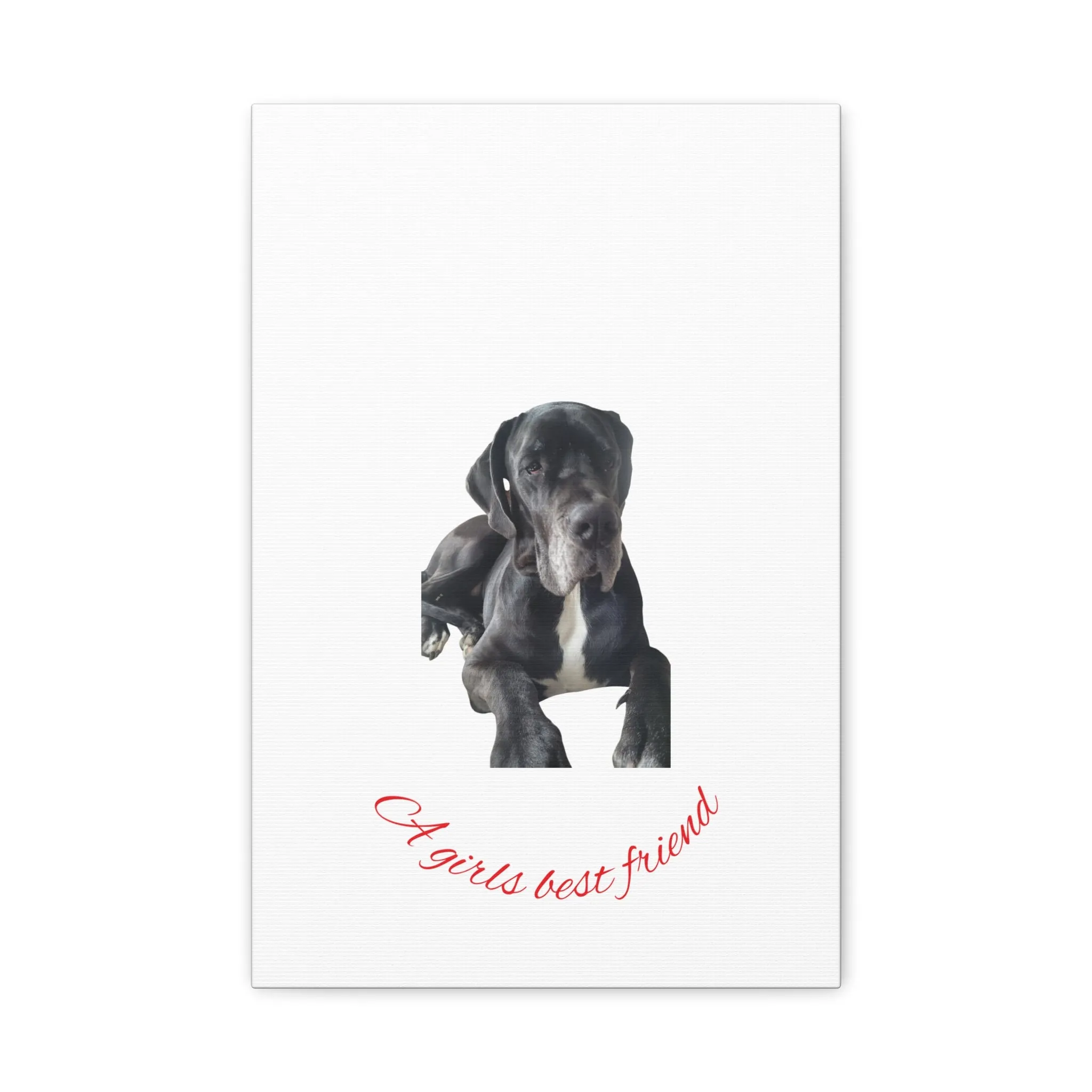 Personalized Dog Portrait Canvas Art - Custom Matte Wall Decor