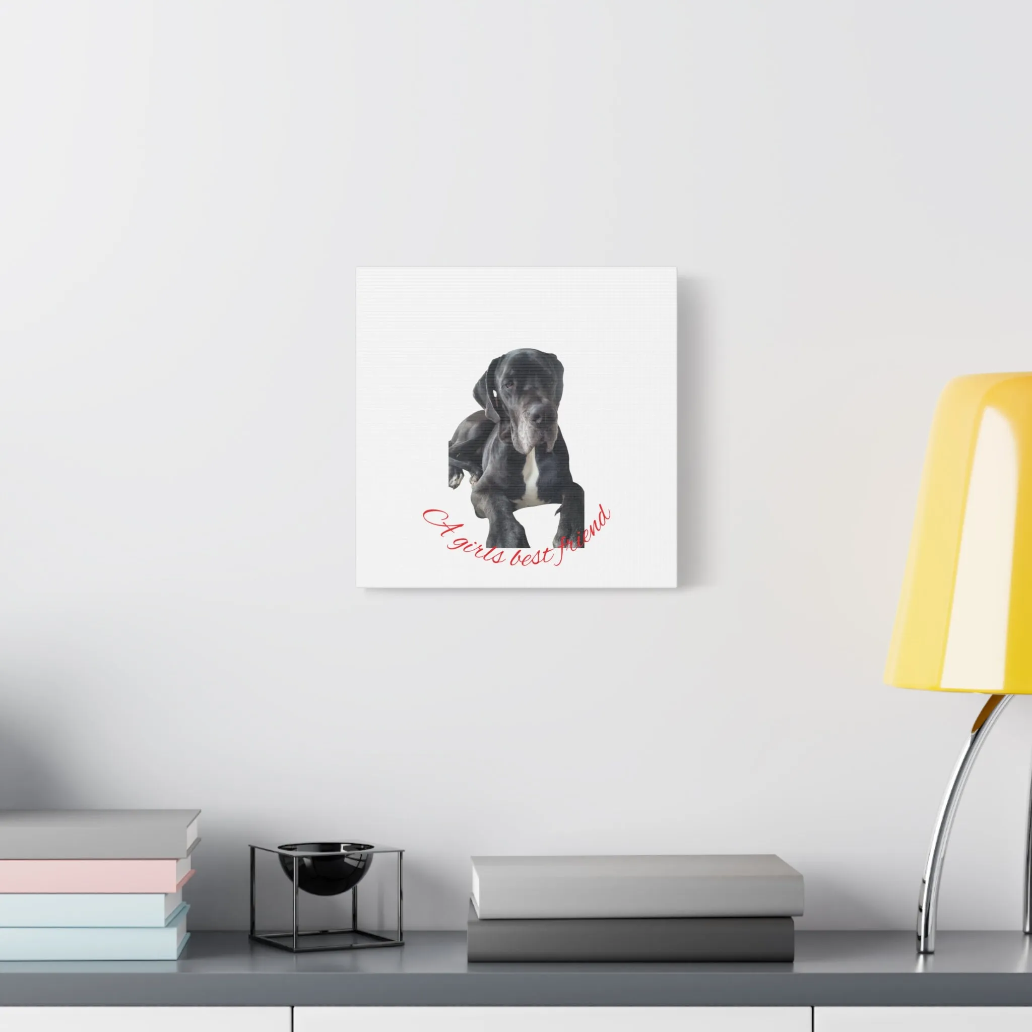 Personalized Dog Portrait Canvas Art - Custom Matte Wall Decor