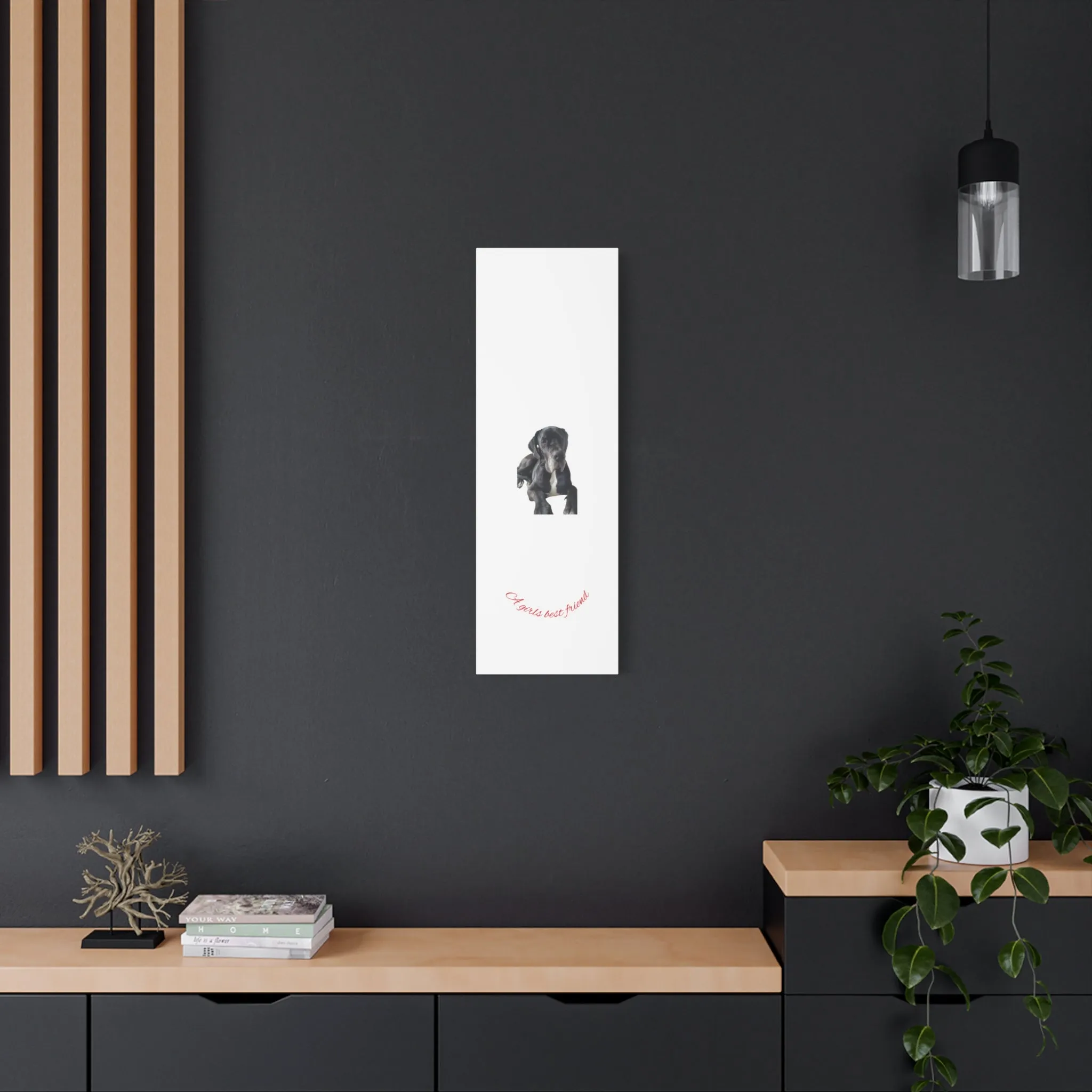 Personalized Dog Portrait Canvas Art - Custom Matte Wall Decor