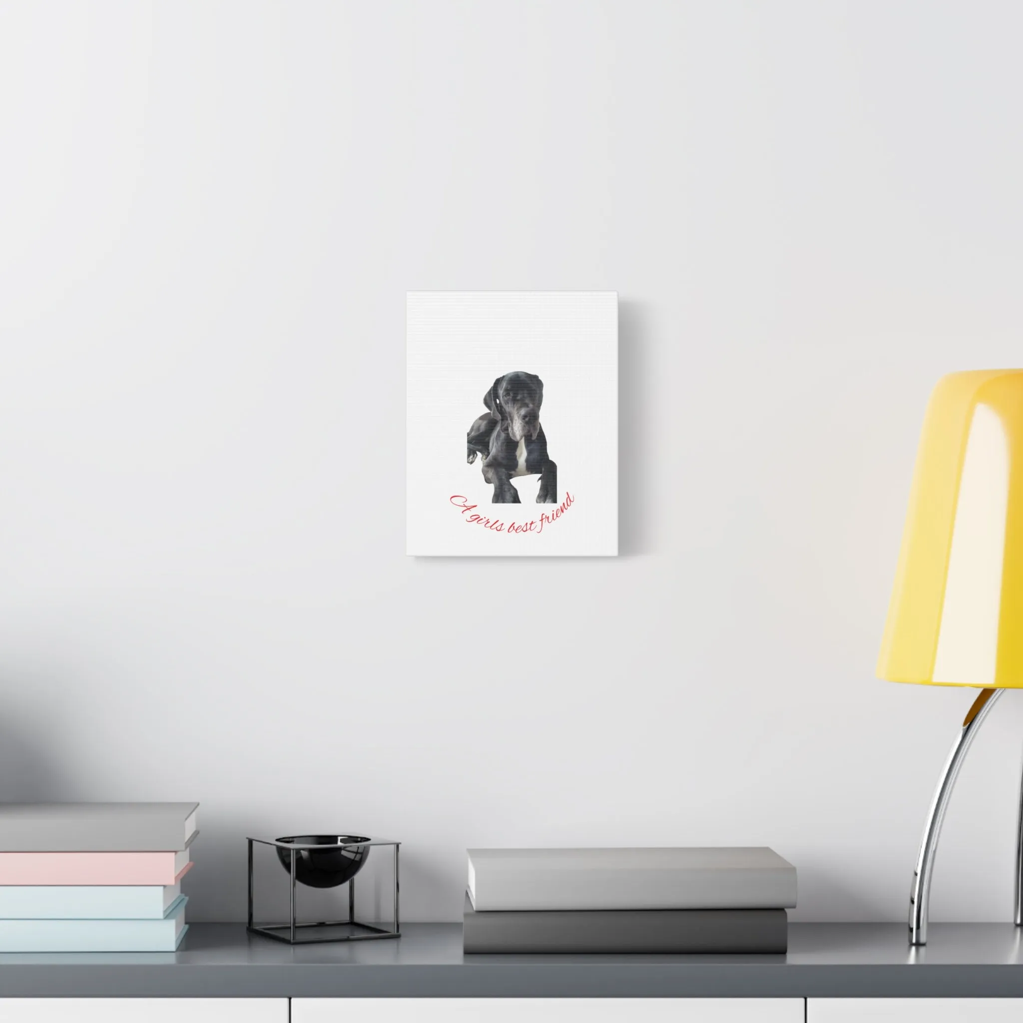 Personalized Dog Portrait Canvas Art - Custom Matte Wall Decor