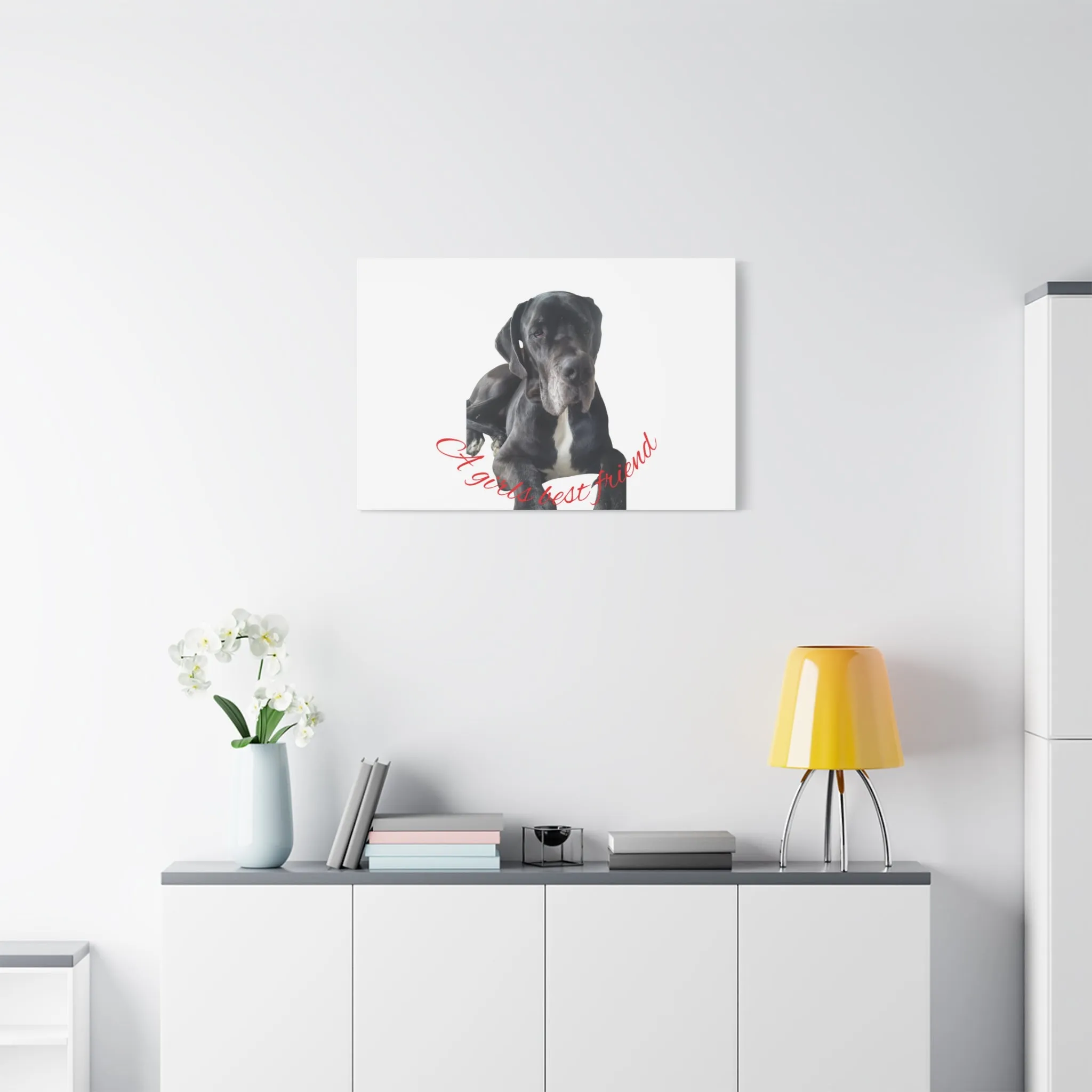 Personalized Dog Portrait Canvas Art - Custom Matte Wall Decor
