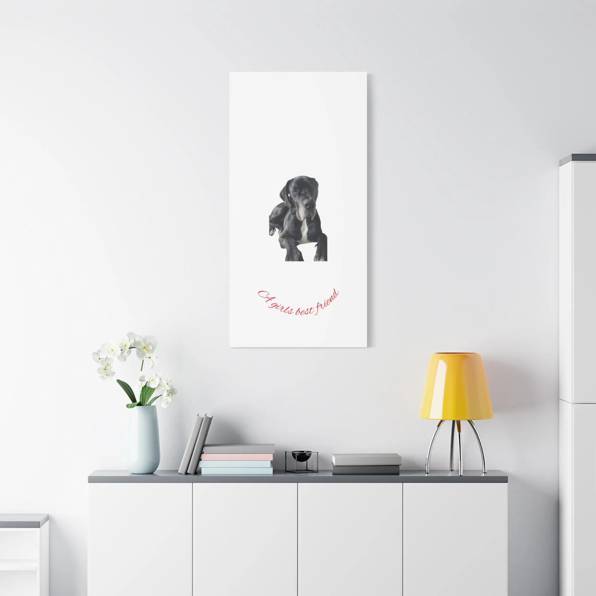 Personalized Dog Portrait Canvas Art - Custom Matte Wall Decor